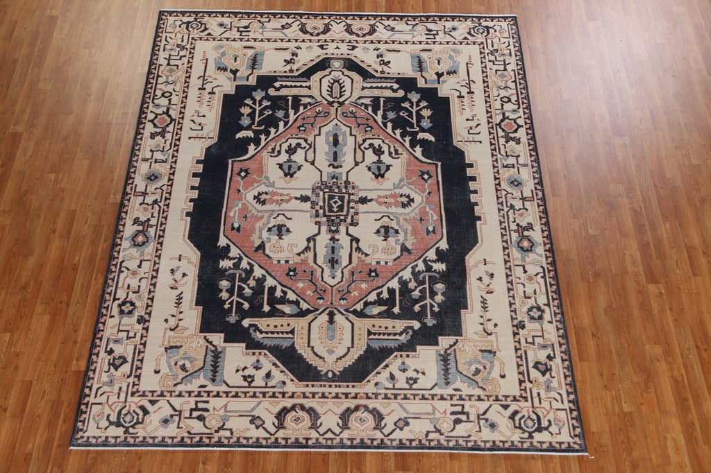 Geometric Heriz Serapi Turkish Area Rug 8x10