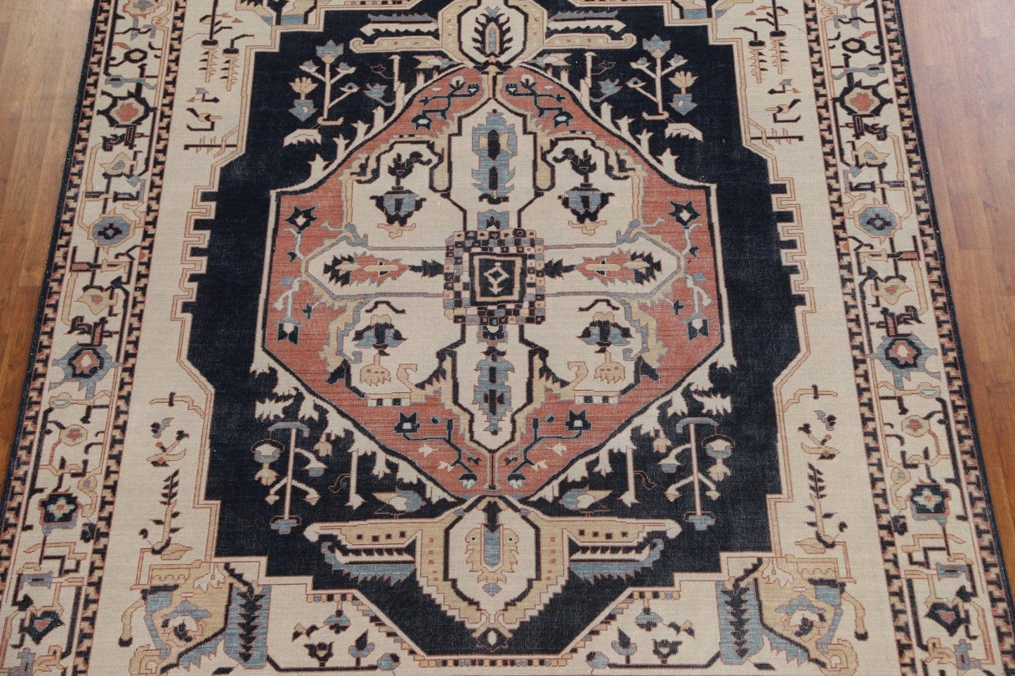 Geometric Heriz Serapi Turkish Area Rug 8x10