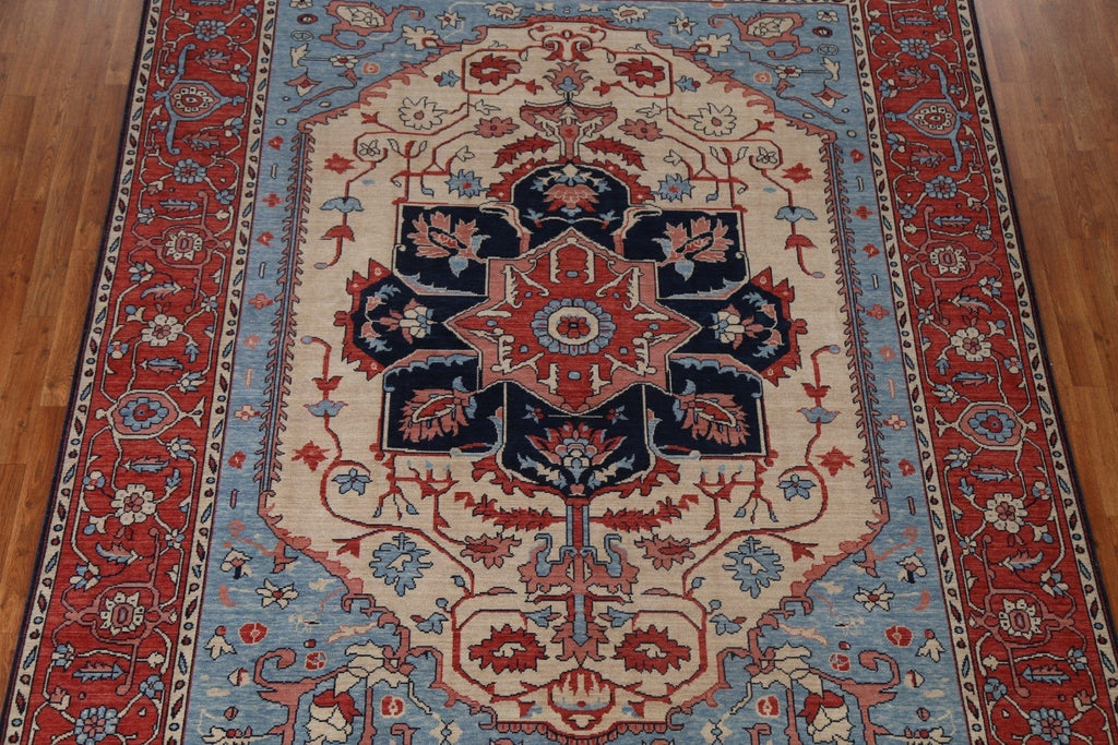 Handmade Heriz Serapi Turkish Wool Rug 8x10