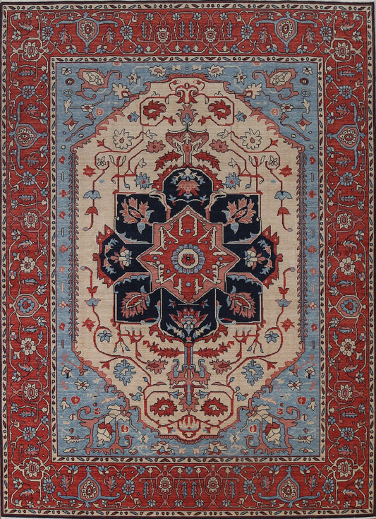 Handmade Heriz Serapi Turkish Wool Rug 8x10