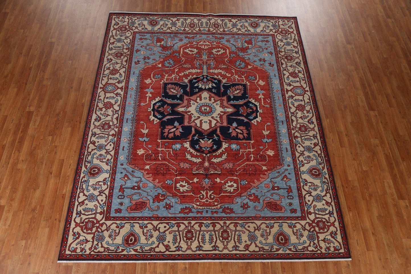 Handmade Heriz Serapi Oriental Wool Rug 8x10