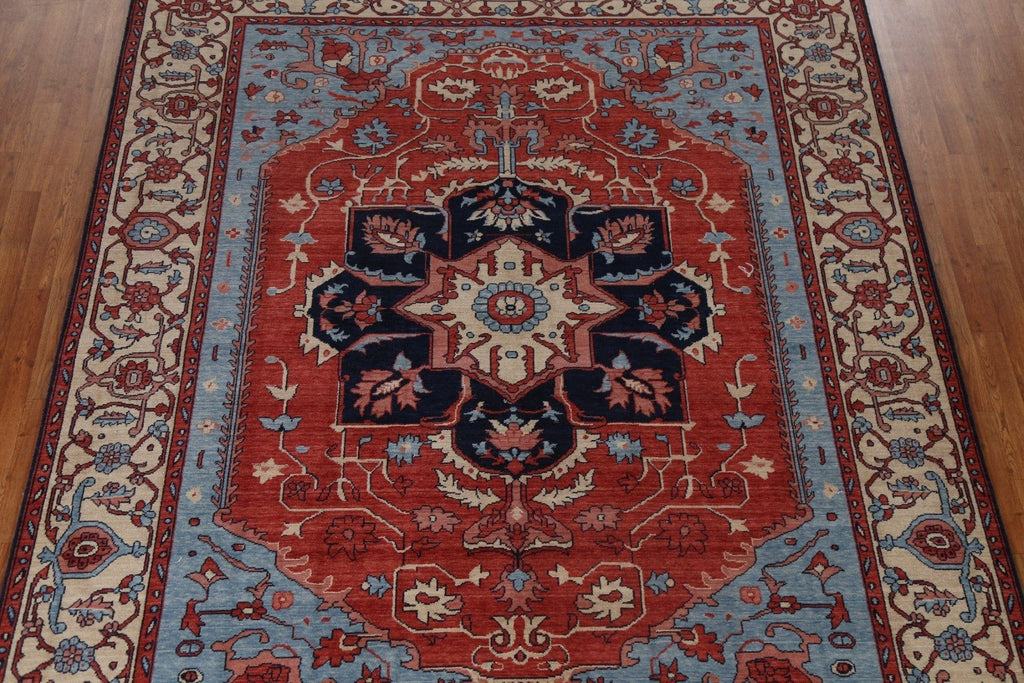 Handmade Heriz Serapi Oriental Wool Rug 8x10