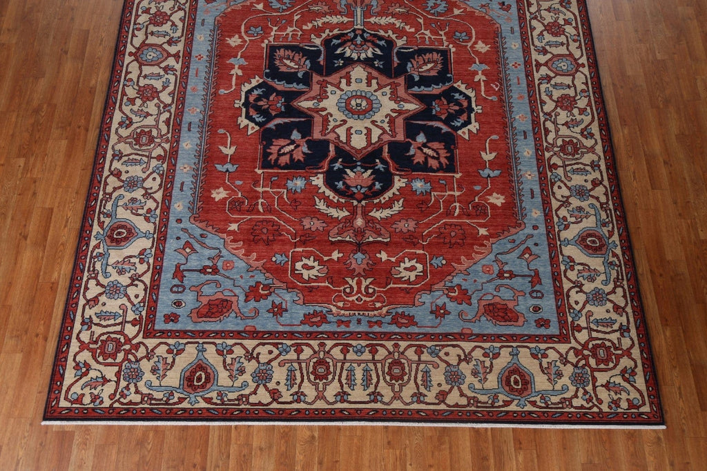 Handmade Heriz Serapi Oriental Wool Rug 8x10