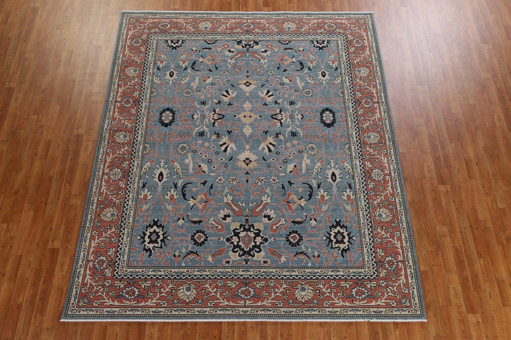 Hand-Knotted Wool Ziegler Turkish Area Rug 8x10