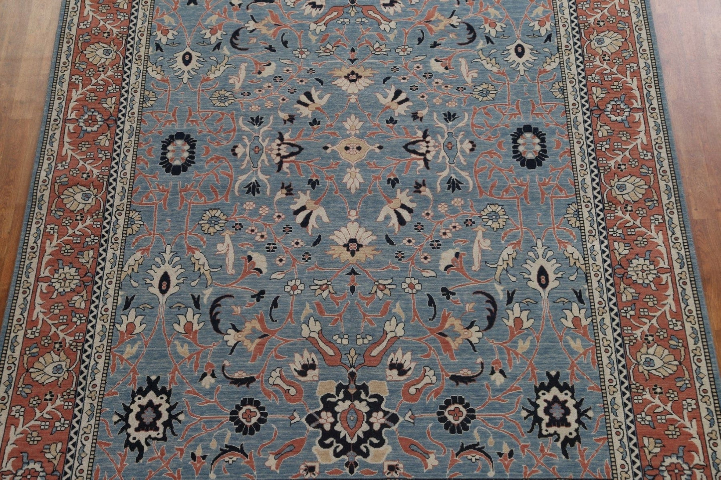 Hand-Knotted Wool Ziegler Turkish Area Rug 8x10