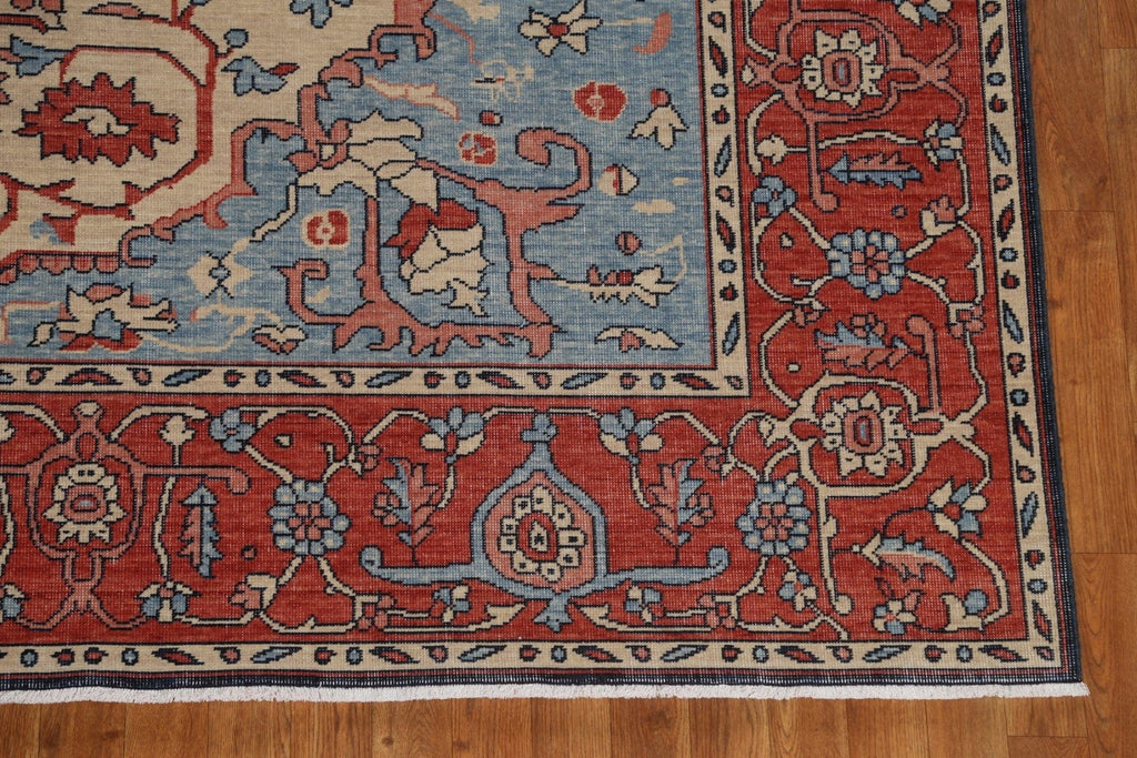 Hand-Knotted Wool Heriz Serapi Oriental Area Rug 8x10