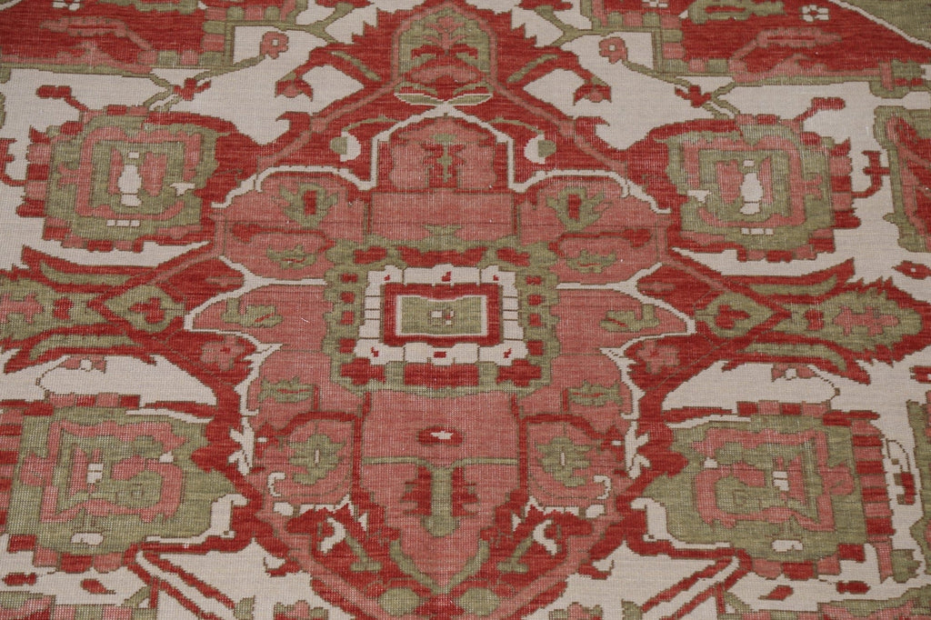 Hand-Knotted Heriz Serapi Turkish Area Rug 8x10