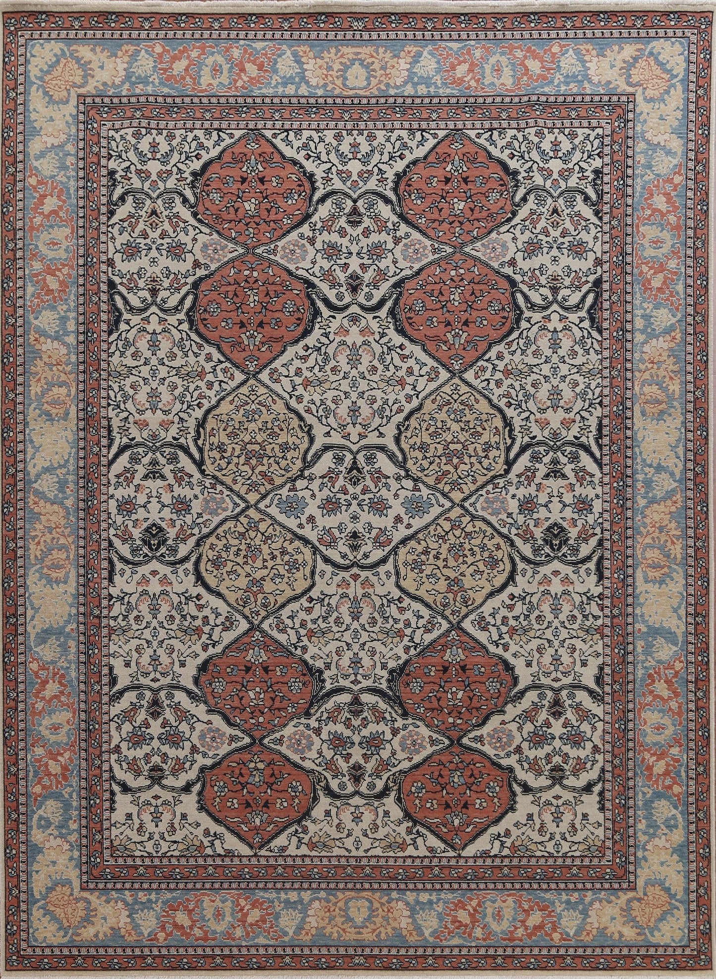 Wool Floral Bakhtiari Oriental Area Rug 8x10