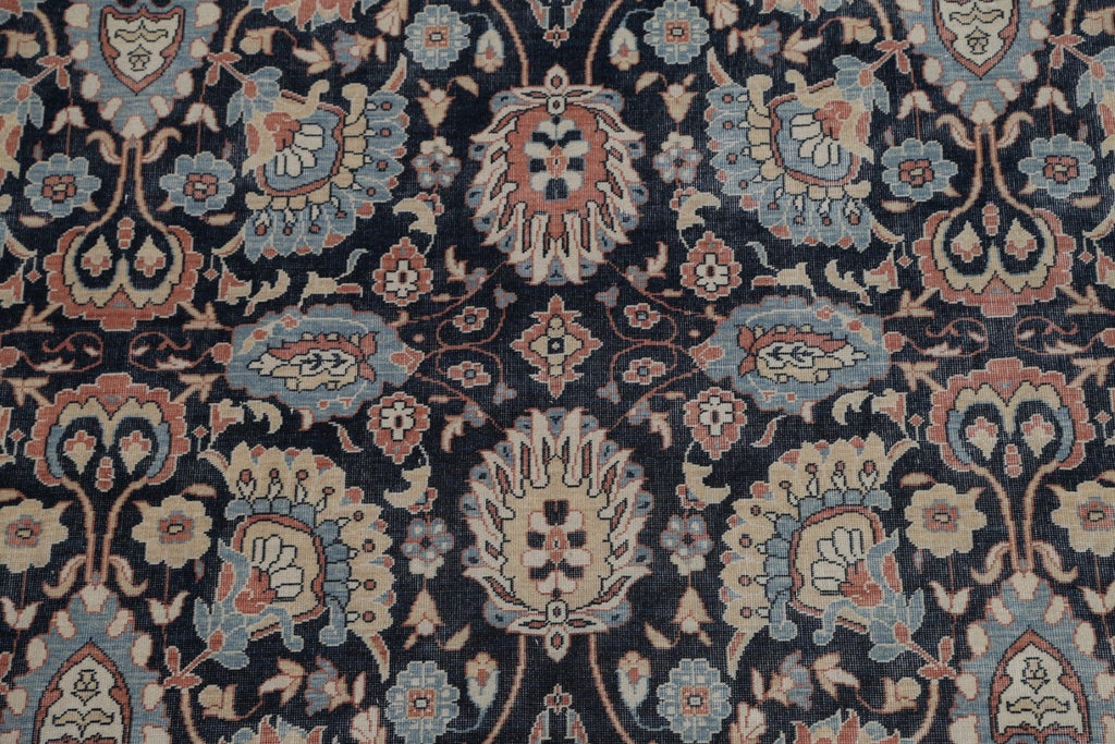 Floral Navy Blue Ziegler Oriental Area Rug 8x10