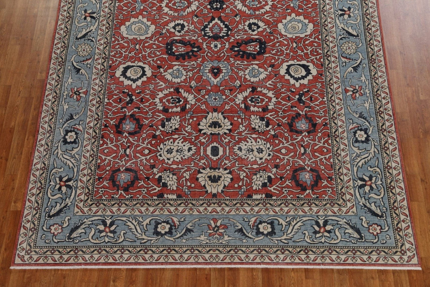 Hand-Knotted Red Ziegler Turkish Area Rug 8x10