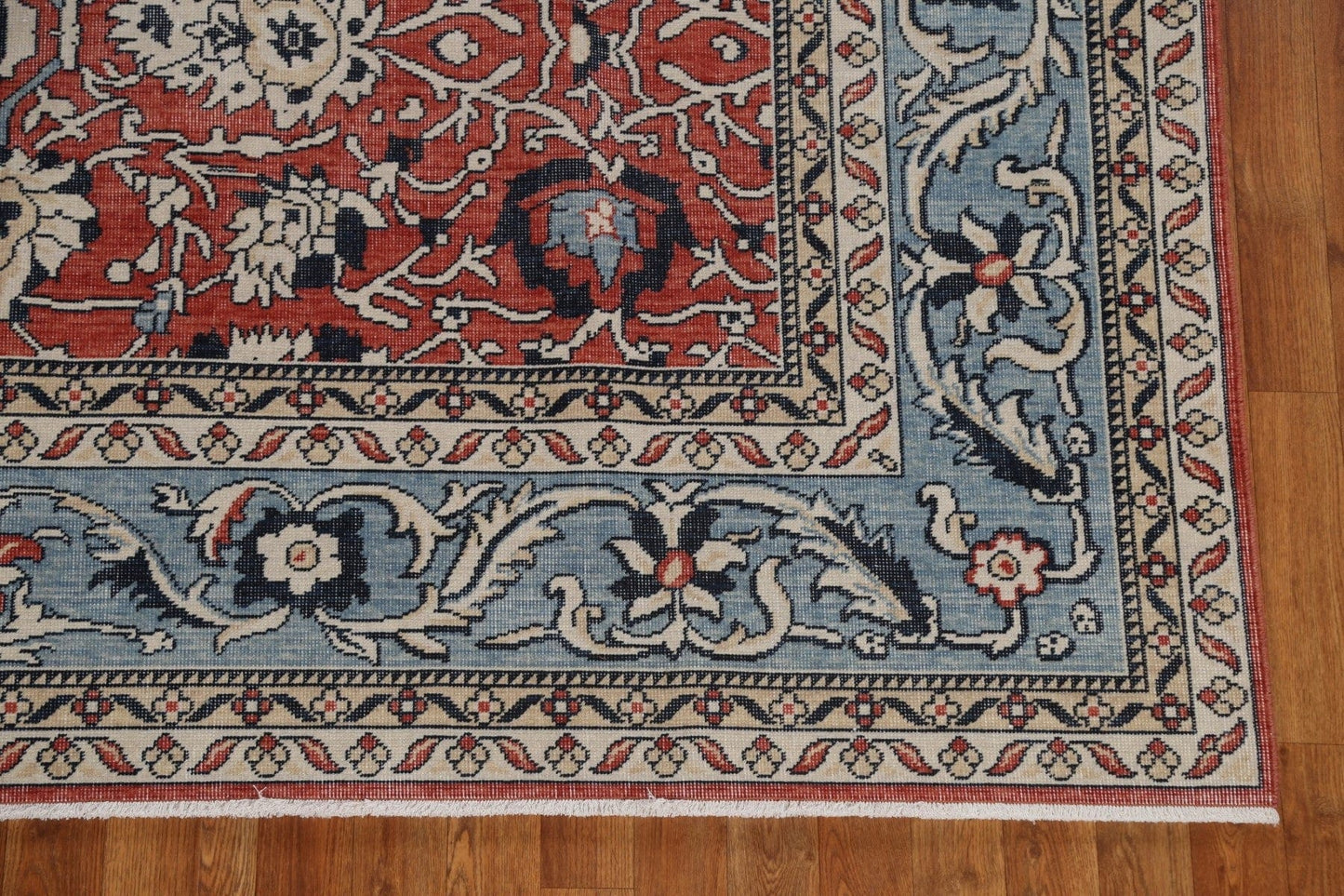 Hand-Knotted Red Ziegler Turkish Area Rug 8x10