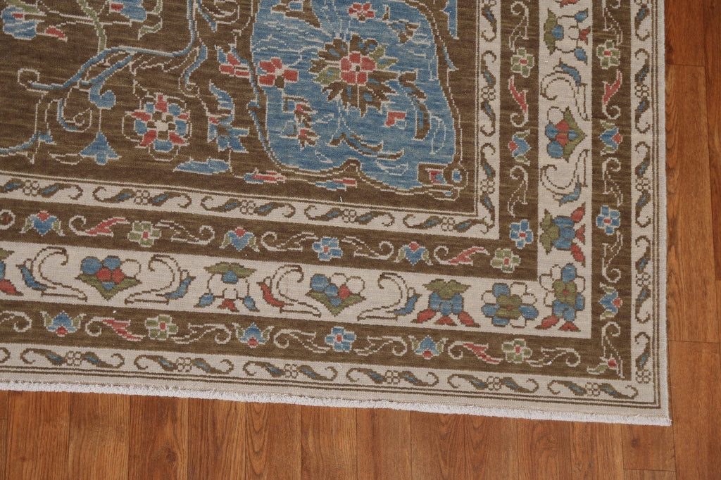 Floral Wool Oushak Turkish Area Rug 8x10