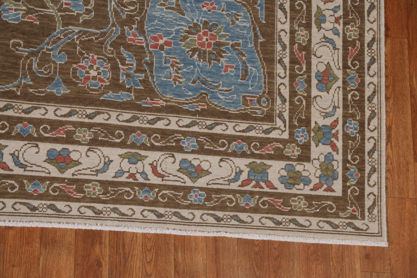 Floral Wool Oushak Turkish Area Rug 8x10