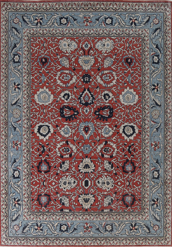 Red Floral Wool Ziegler Oriental Area Rug 8x10