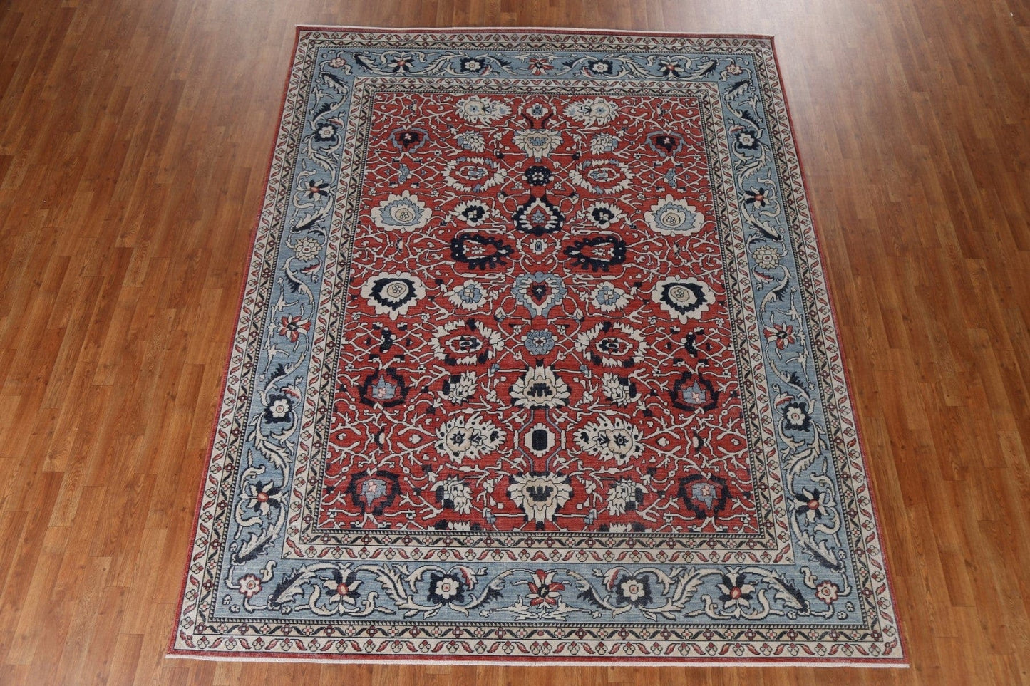 Red Floral Wool Ziegler Oriental Area Rug 8x10