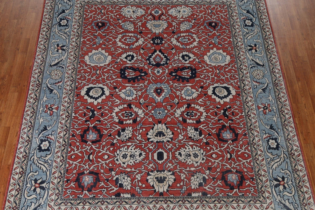 Red Floral Wool Ziegler Oriental Area Rug 8x10