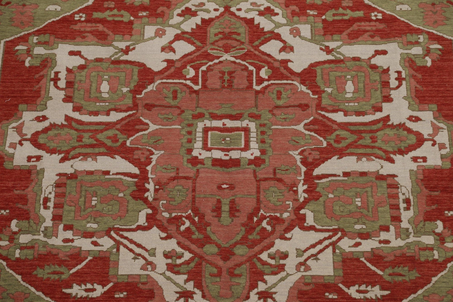 Red Wool Heriz Serapi Turkish Area Rug 8x10