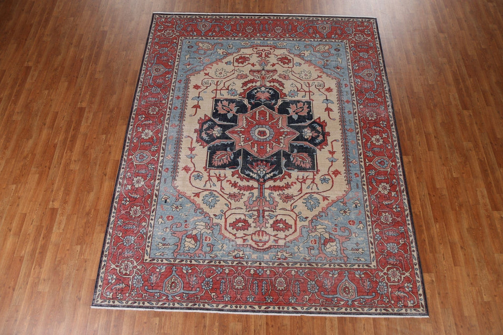 Handmade Heriz Serapi Oriental Area Rug 8x10