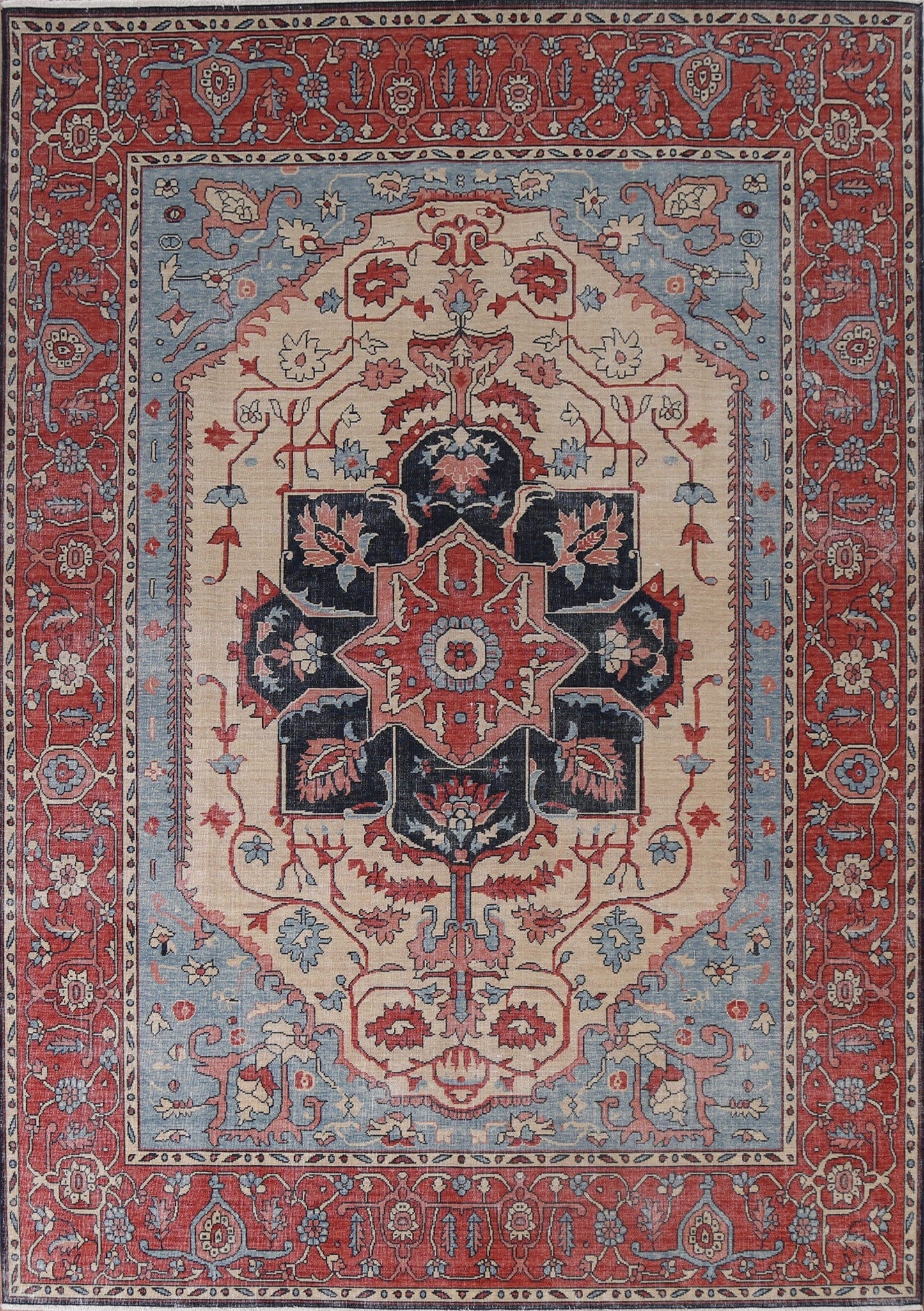 Handmade Heriz Serapi Oriental Area Rug 8x10