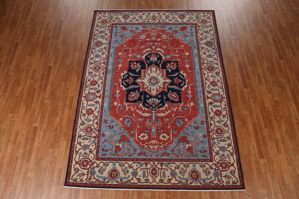 Handmade Wool Heriz Serapi Oriental Area Rug 7x10