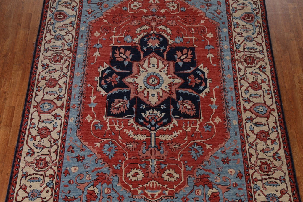 Handmade Wool Heriz Serapi Oriental Area Rug 7x10