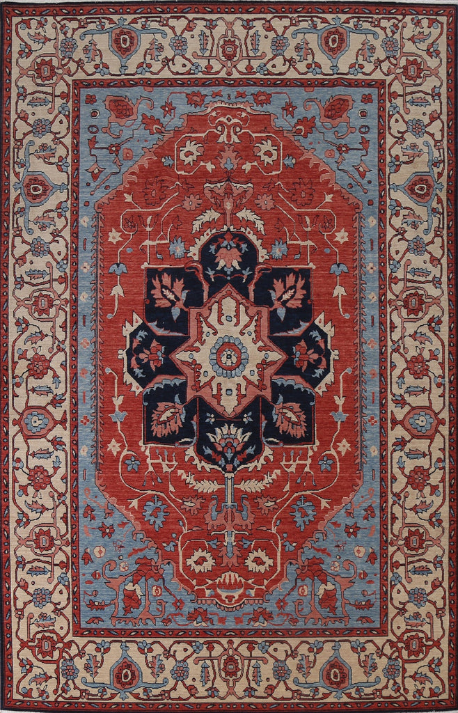 Handmade Wool Heriz Serapi Oriental Area Rug 7x10