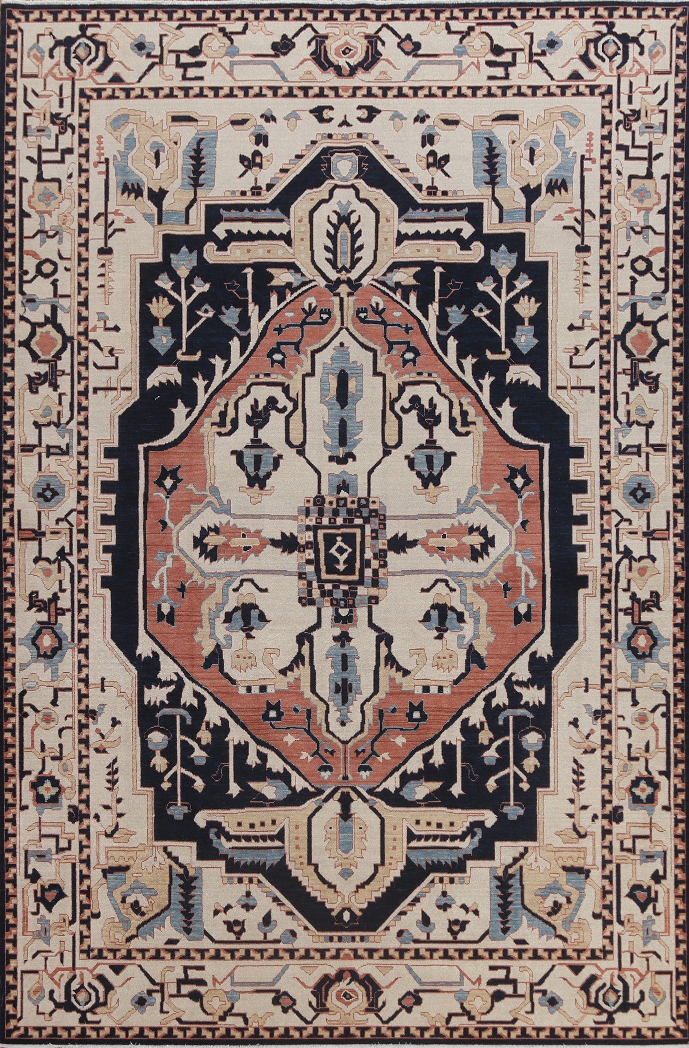 Geometric Heriz Serapi Oriental Area Rug 7x10