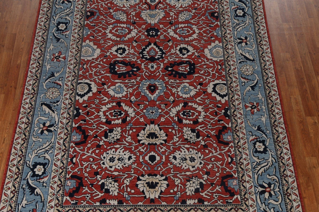 Red Floral Ziegler Turkish Area Rug 7x10