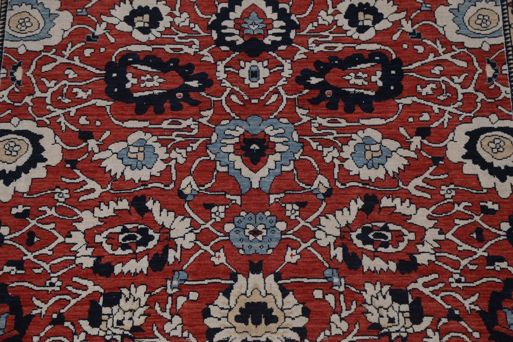 Red Floral Ziegler Turkish Area Rug 7x10