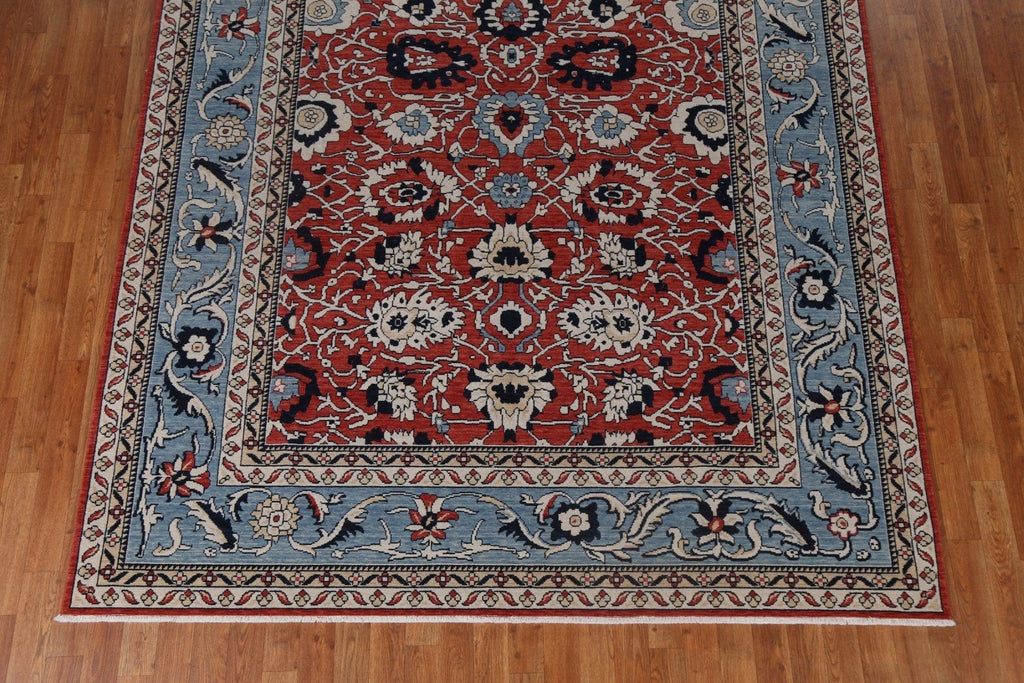 Red Floral Ziegler Turkish Area Rug 7x10