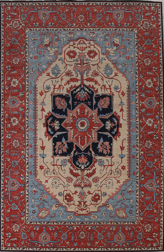 Handmade Heriz Serapi Oriental Area Rug 7x10