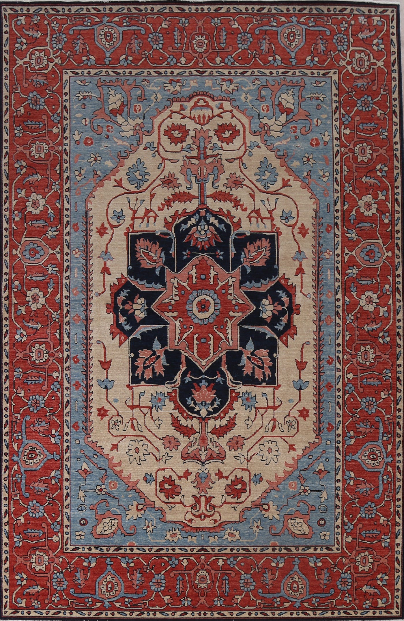 Handmade Heriz Serapi Oriental Area Rug 7x10