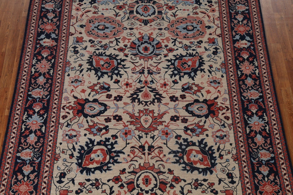 Wool Floral Ziegler Turkish Area Rug 7x10