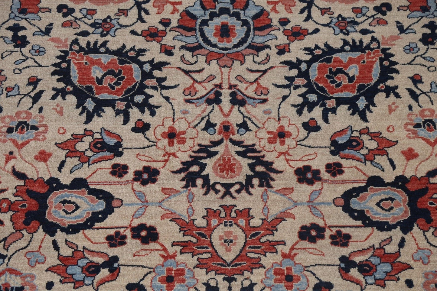 Wool Floral Ziegler Turkish Area Rug 7x10