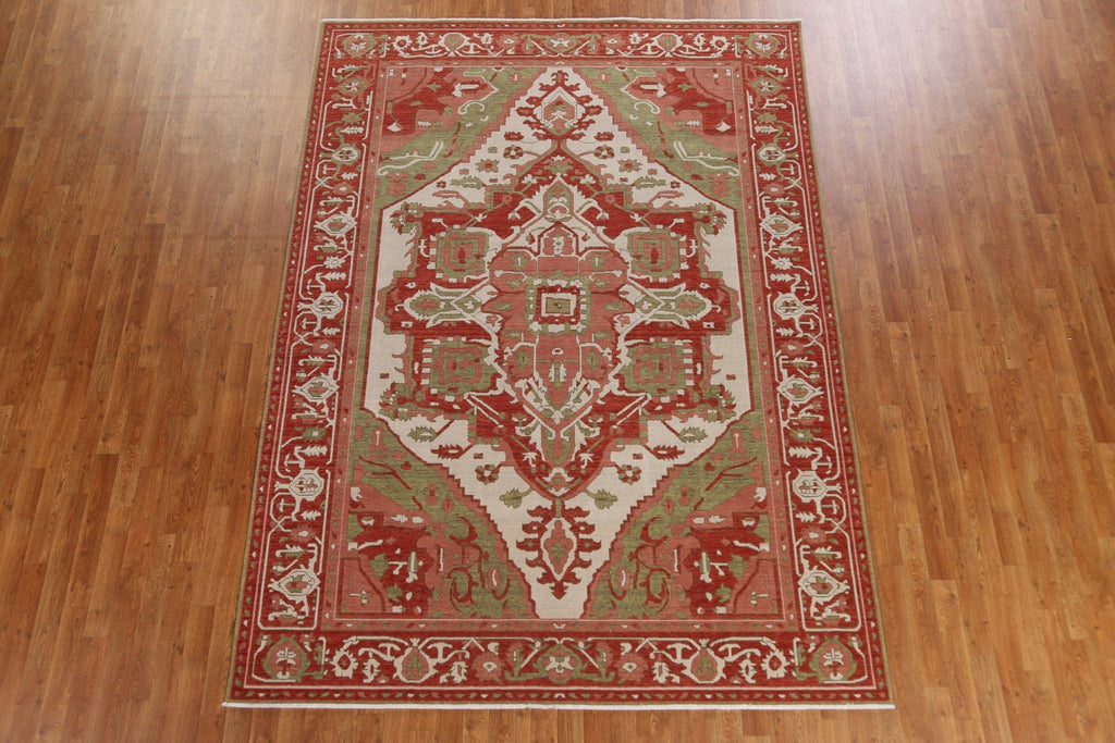 Handmade Wool Heriz Serapi Turkish Area Rug 7x10