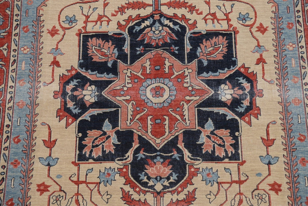 Floral Heriz Serapi Oriental Area Rug 7x10