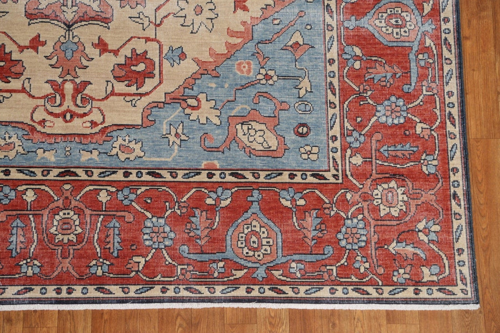 Floral Heriz Serapi Oriental Area Rug 7x10