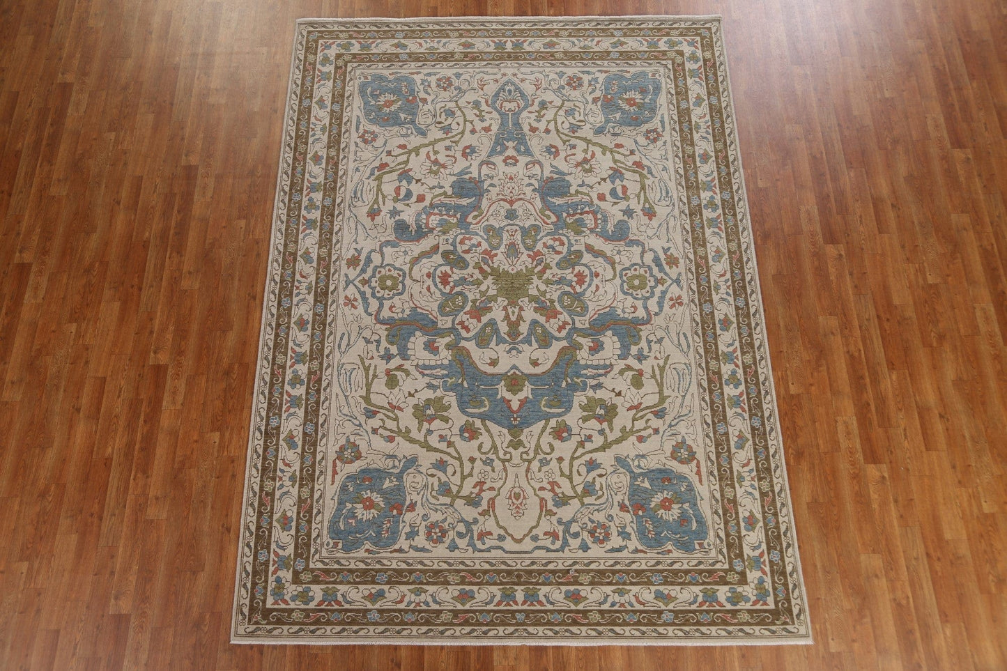 Floral Handmade Oushak Turkish Area Rug 7x10