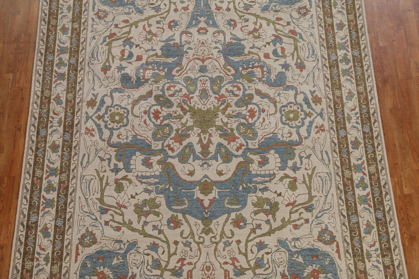 Floral Handmade Oushak Turkish Area Rug 7x10