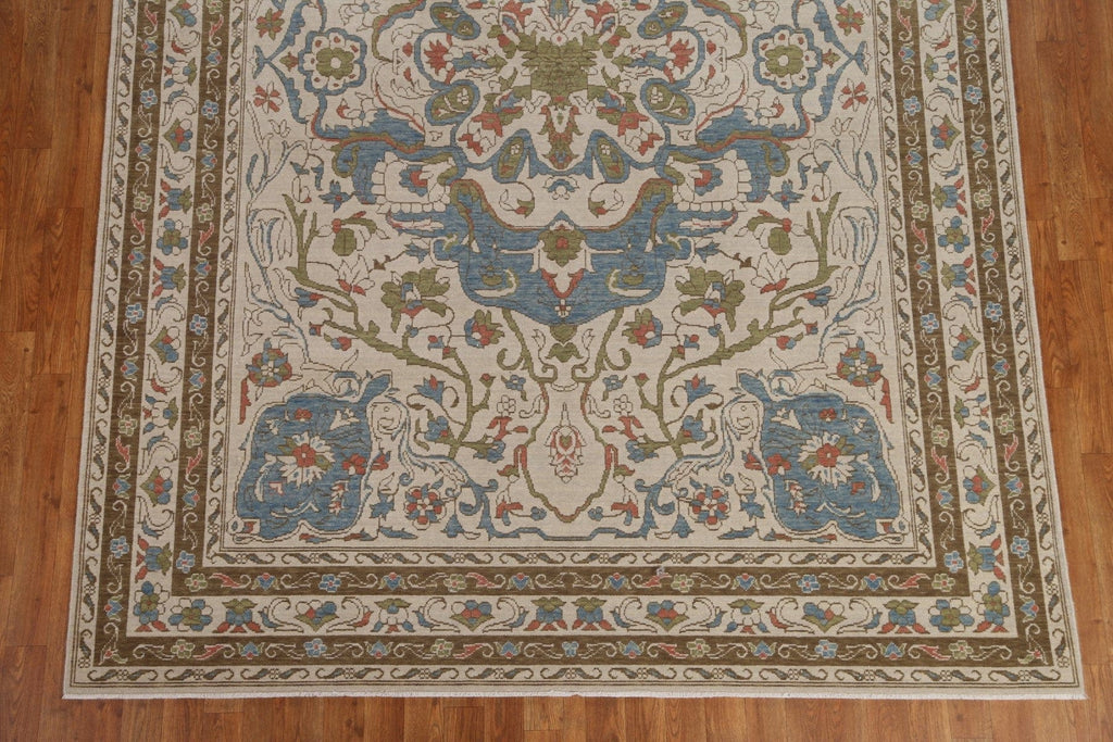 Floral Handmade Oushak Turkish Area Rug 7x10