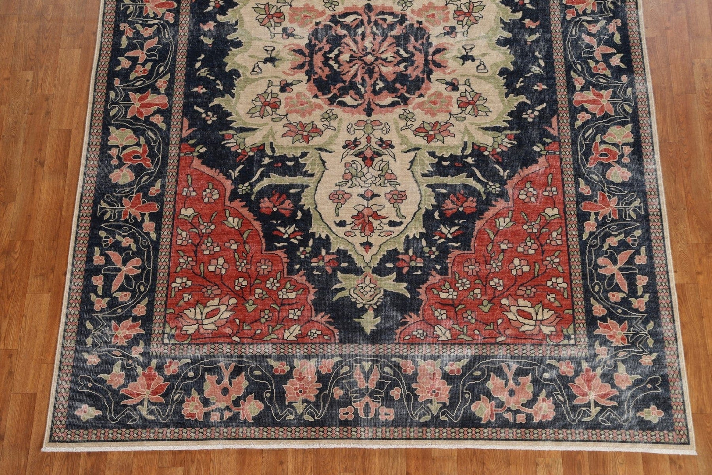 Navy Blue Sarouk Farahan Oriental Area Rug 7x10