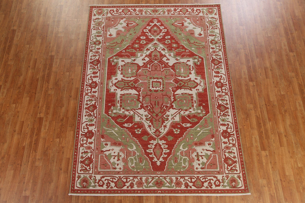 Red Heriz Serapi Oriental Area Rug 7x10