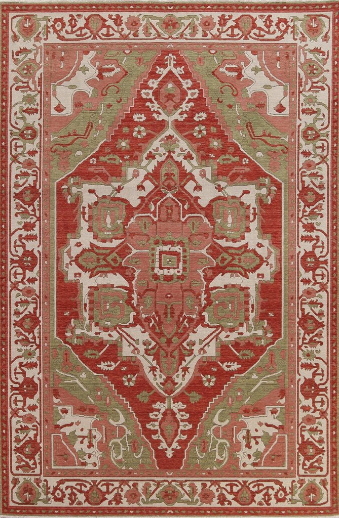 Red Heriz Serapi Oriental Area Rug 7x10