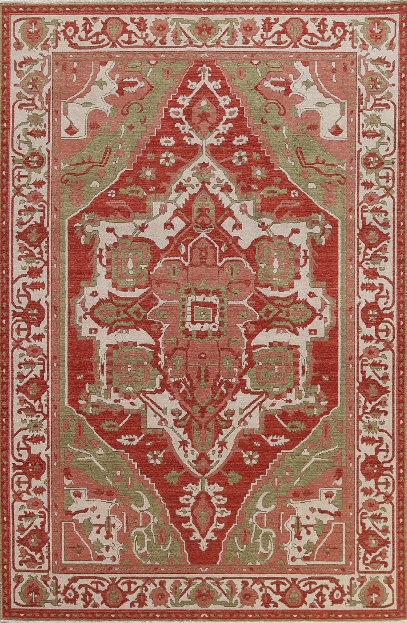 Red Heriz Serapi Oriental Area Rug 7x10