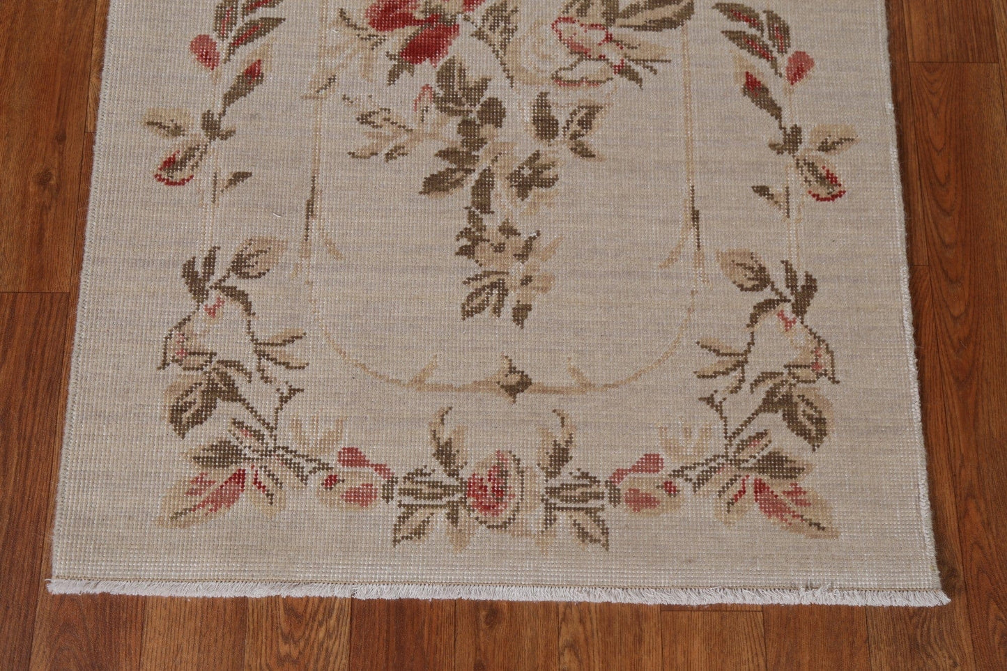 Floral Aubusson Oriental Runner Rug 2x6