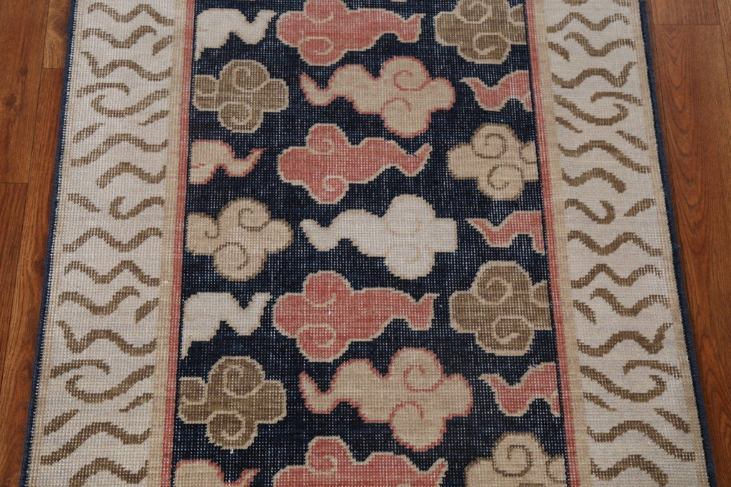 Handmade Art Deco Oriental Runner Rug 2x6