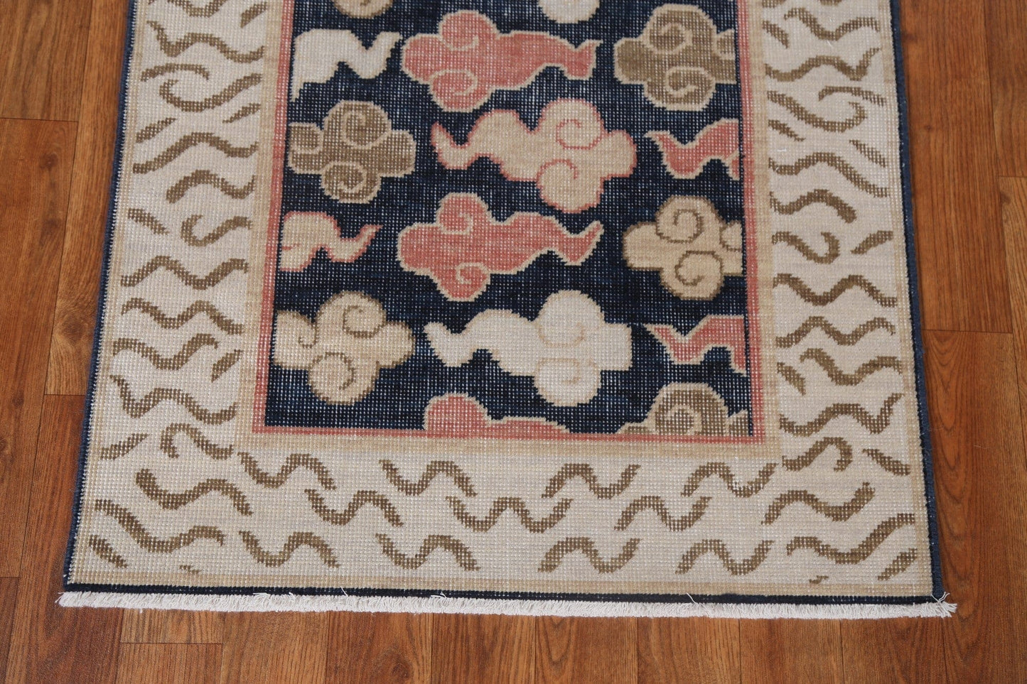 Handmade Art Deco Oriental Runner Rug 2x6