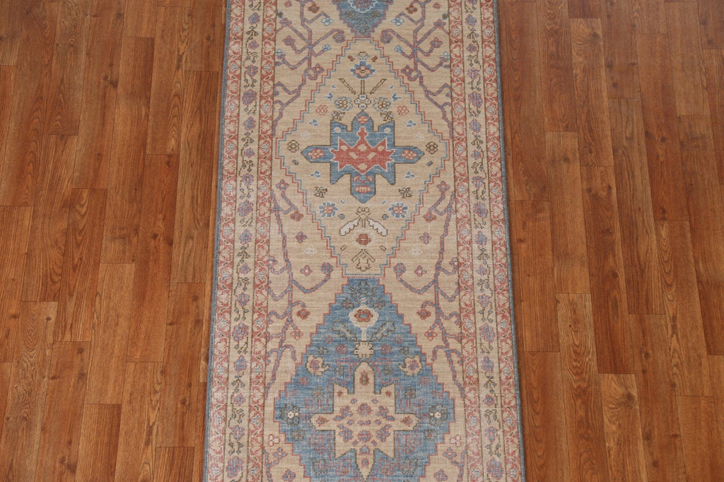 Handmade Wool Heriz Serapi Oriental Runner Rug 2x6