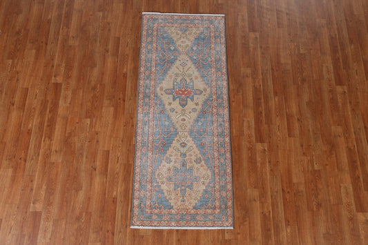 Handmade Wool Heriz Serapi Oriental Runner Rug 2x6