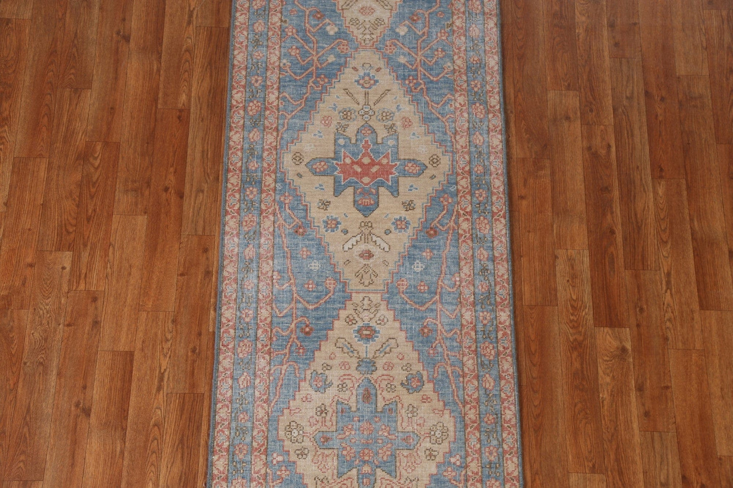 Handmade Wool Heriz Serapi Oriental Runner Rug 2x6